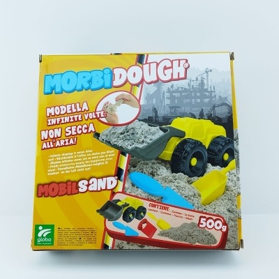 AREIA CINÉTICA 500g COM ACESSÓRIOS E VEÍCULOS, MOBILSAND