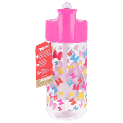 GARRAFA TRITAN COM PALHINHA 430ml MINNIE