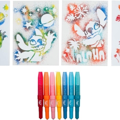 CONJUNTO CANETAS DE SOPRO 13 PEÇAS - STITCH