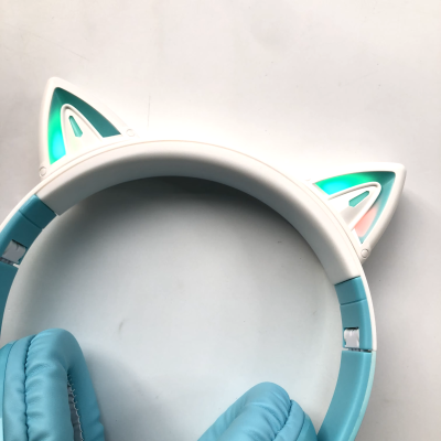 HEADPHONES BLUETOOTH E LUZ RGB PARA CRIANÇA - GATO