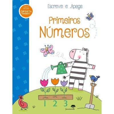 LIVRO ESCREVE E APAGA - PRIMEIROS NÚMEROS JACARANDÁ