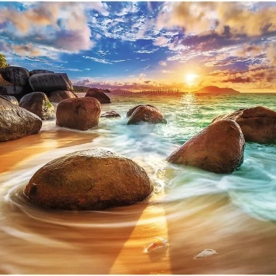 PUZZLE PREMIUM QUALITY PRAIA SAMUDRA, ÍNDIA - 1000 PEÇAS TREFL