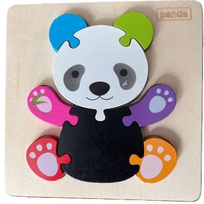 PUZZLE EM MADEIRA DE ANIMAIS 14.5X14.5CM