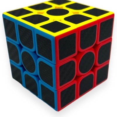 CUBO MÁGICO 3X3 EFEITO CARBONO