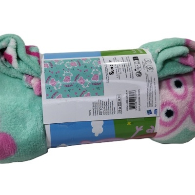 MANTA POLAR CORALINA INFANTIL 100X140CM - PEPPA PIG