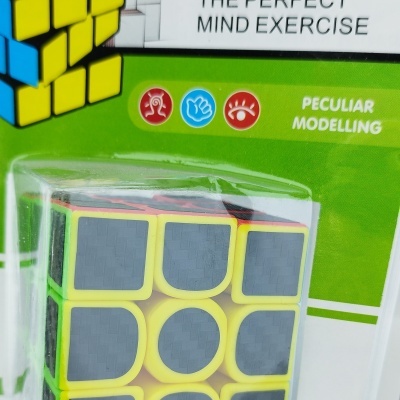 CUBO MÁGICO 3X3 EFEITO CARBONO