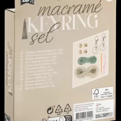 KIT DE 2 PORTA-CHAVES EM MACRAMÉ, CRAFT ID