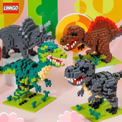 BLOCOS DE CONSTRUÇÃO DINOSSAURO 68299, LINKGO