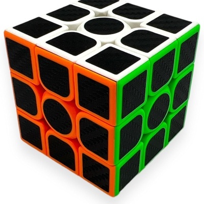 CUBO MÁGICO 3X3 EFEITO CARBONO