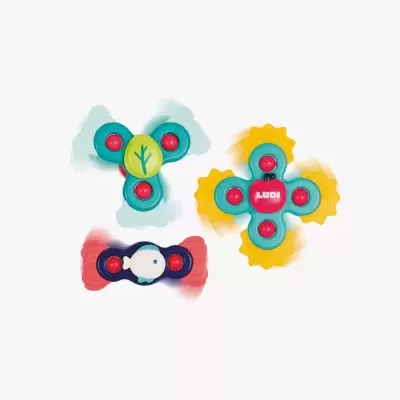 BABY SPINNERS - PIÕES FLEXIVÉIS COM VENTOSAS LUDI