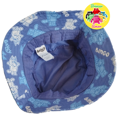 CHAPÉU PANAMÁ CRIANÇA BLUEY E BINGO