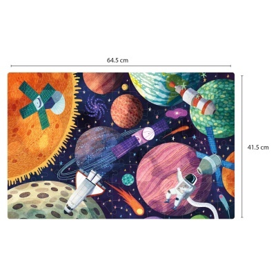 PUZZLE FLUORESCENTE BRILHA NO ESCURO SISTEMA SOLAR - 104 PEÇAS, APLI PUZZLE FLUORESCENTE BRILHA NO ESCURO SISTEMA SOLAR - 104 PEÇAS, APLI