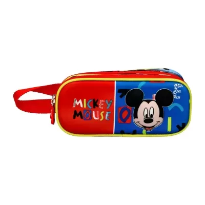 ESTOJO 3D ESCOLAR DE FECHO DUPLO MICKEY JOYFUL