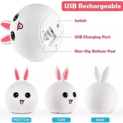 LUZ NOTURNA EM SILICONE - COELHO