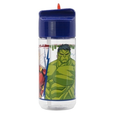 GARRAFA TRITAN COM PALHINHA 430ml AVENGERS