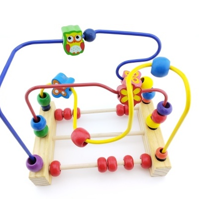 JOGO DO LABIRINTO DAS CONTAS EM MADEIRA