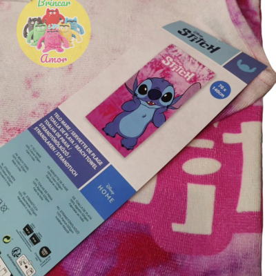 TOALHA DE PRAIA CRIANÇA 100% ALGODÃO STITCH