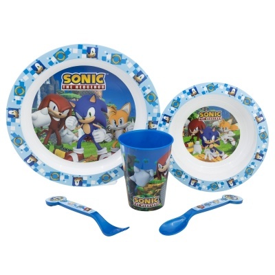 CONJUNTO MICROONDAS 5 PEÇAS REFEIÇÃO INFANTIL - SONIC