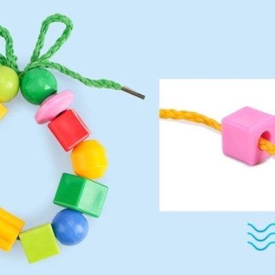 JOGO DE ENFIAMENTO 115 PEÇAS - MONTESSORI