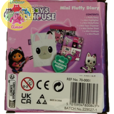 MINI DIÁRIO SURPRESA DA GABBY'S DOLLHOUSE - 7 PEÇAS