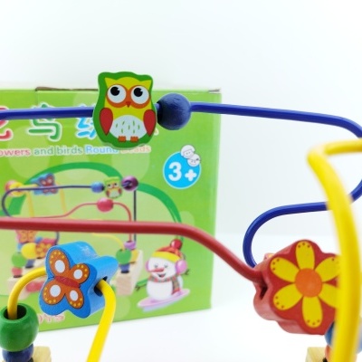 JOGO DO LABIRINTO DAS CONTAS EM MADEIRA