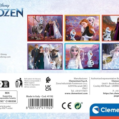 PUZZLE 12 CUBOS FROZEN, CLEMENTONI