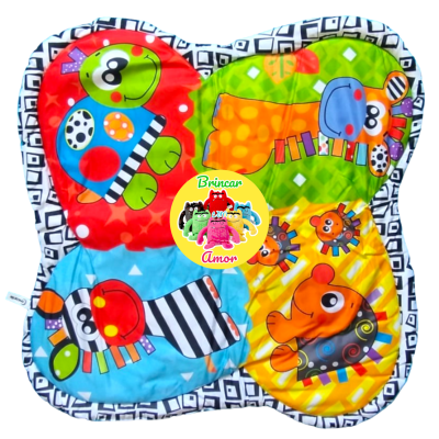 TAPETE DE ATIVIDADES COM CHOCALHOS 0-12 MESES