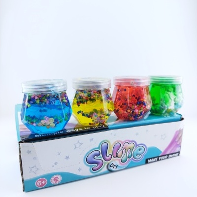 SLIME SENSORIAL COM MICROESFERAS E FRUTINHAS