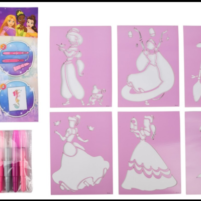 CONJUNTO CANETAS DE SOPRO 13 PEÇAS - PRINCESAS DISNEY