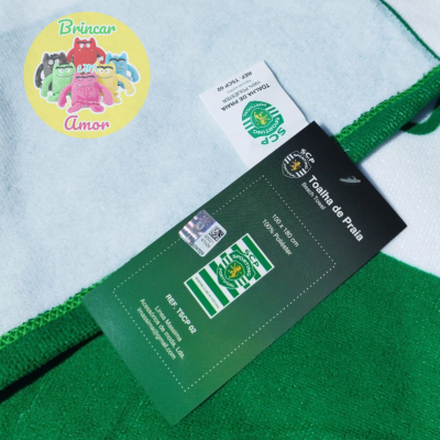 TOALHA 100X180CM MICROFIBRA OFICIAL SPORTING CLUBE DE PORTUGAL
