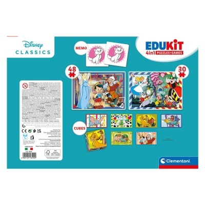 EDUKIT - KIT EDUCATIVO CLÁSSICOS DISNEY, CLEMENTONI