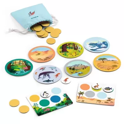 NATURO MONDO - JOGO DE LOTO SOBRE OS ANIMAIS E O SEU HABITAT DJECO NATURO MONDO - JOGO DE LOTO SOBRE OS ANIMAIS E O SEU HABITAT DJECO