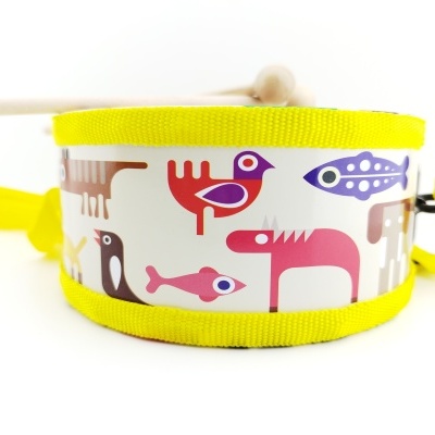 TAMBOR INFANTIL EM MADEIRA 15CM