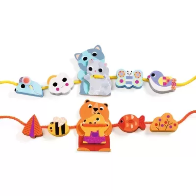 FILAMUM - JOGO DE CONTAS DE MADEIRA DJECO