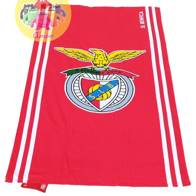 TOALHA 100X180CM MICROFIBRA OFICIAL SPORT LISBOA E BENFICA