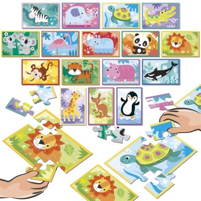 BATALHA DE PUZZLES DE ANIMAIS - PUZZLE BATTLE JUNIOR EDUCA
