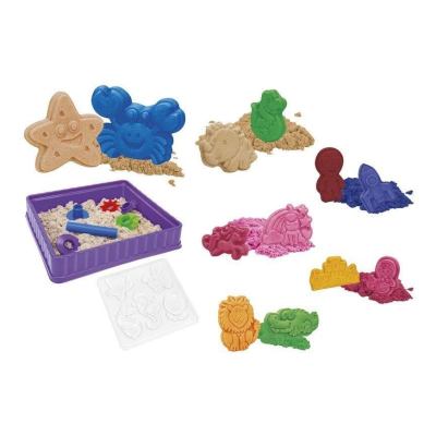 AREIA CINÉTICA 2X200g COM FORMAS E ACESSÓRIOS MOBILSAND