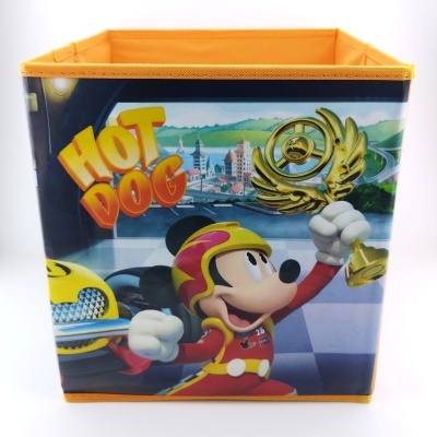 PUFE CAIXA DE BRINQUEDOS INFANTIL 30CM - MICKEY