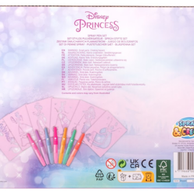 CONJUNTO CANETAS DE SOPRO 13 PEÇAS - PRINCESAS DISNEY
