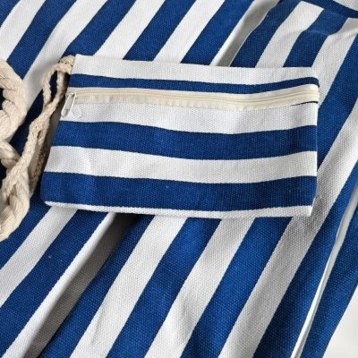 SACO DE PRAIA COM ALÇAS DE CORDA RISCAS CLÁSSICAS