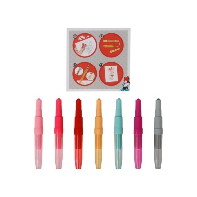 CONJUNTO CANETAS DE SOPRO 13 PEÇAS - MINNIE MOUSE