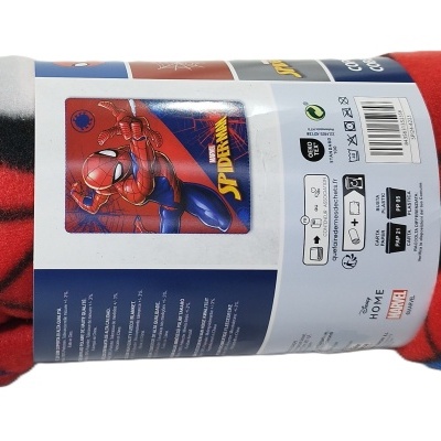 MANTA POLAR INFANTIL 100X140CM - SPIDERMAN