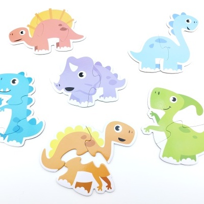 PUZZLE 6 EM 1 - SERIE DINOSSAUROS
