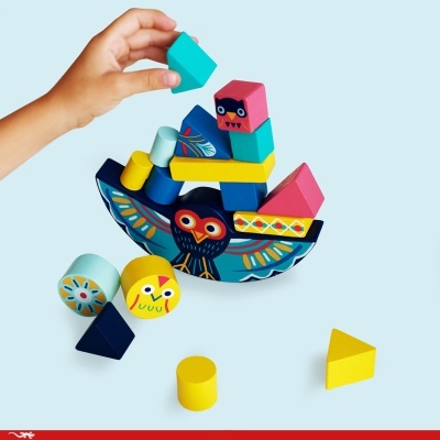 ZE BALANCEO - JOGO DE EQUILIBRAR PEÇAS DE MADEIRA, DJECO