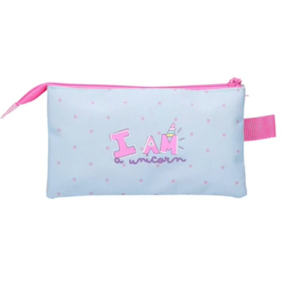 ESTOJO TRIPLO ESCOLAR 22CM I AM A UNICORN