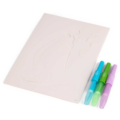 CONJUNTO A4 CANETAS DE SOPRO 9 PEÇAS - PRINCESAS DISNEY