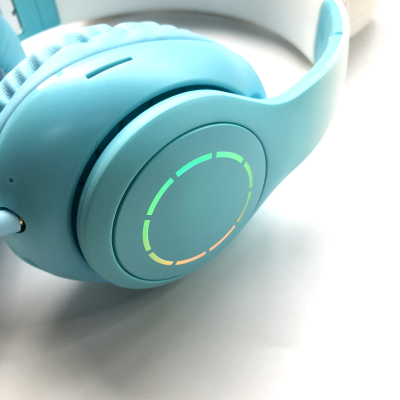 HEADPHONES BLUETOOTH E LUZ RGB PARA CRIANÇA - GATO