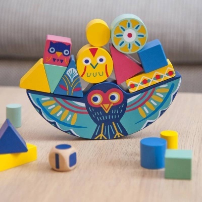 ZE BALANCEO - JOGO DE EQUILIBRAR PEÇAS DE MADEIRA, DJECO