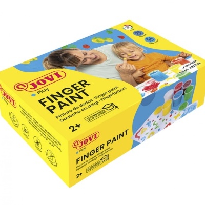 ESTOJO C/6 CORES SORTIDAS 125ML - PINTURA COM DEDOS, JOVI