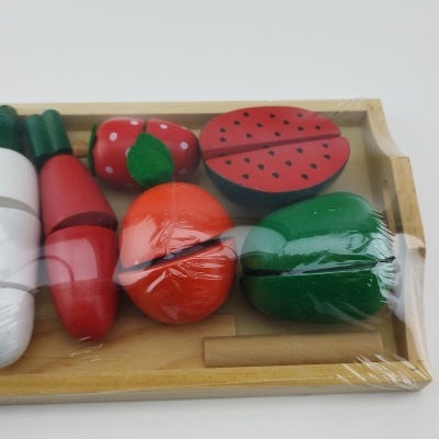 JOGO DAS METADES ... FRUTOS EM MADEIRA